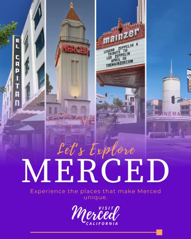 Let’s explore Merced! 📍✨ From local landmarks and outdoor spaces to places filled with history, art, and community, there is more to discover around every corner. Which Merced spot are you exploring first?
