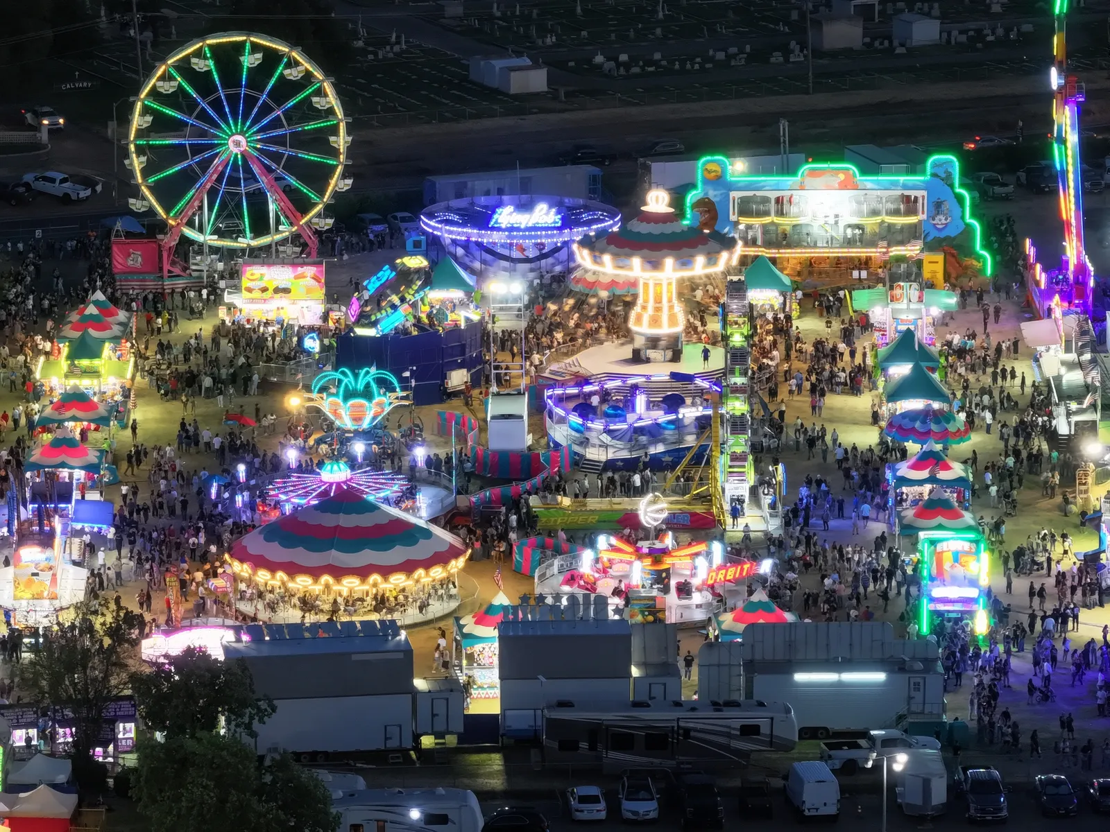 Family activities, annual community festivals, and night events at the Merced County Fairgrounds.