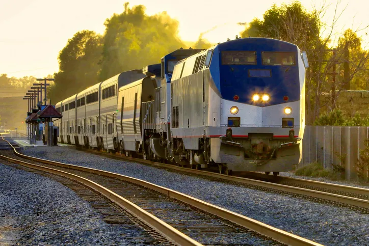 Catching the San Joaquins Amtrak train line at the Merced transit station for convenient travel through the Central Valley.